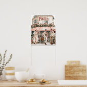 Poster Cafe extérieur à Paris (Cuisine)