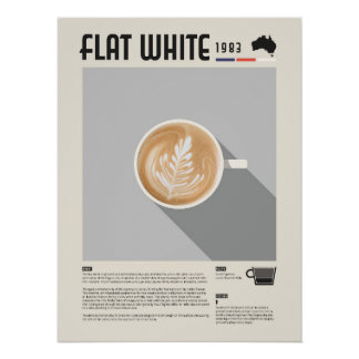 Poster Café Flat White