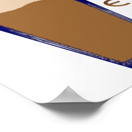 Poster Café Frappe grec (Coin)