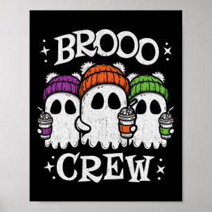 Poster Café glacé Cute Ghosts - Café fantôme Halloween -
