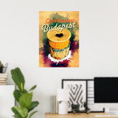 Poster Café Graffitti Envelopper Good Morning Budapest! (Bureau à domicile)