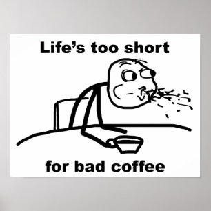 Poster Café incorrect