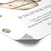 Poster Café Kawaii - chasse à la suce jeu de baby shower (Coin)