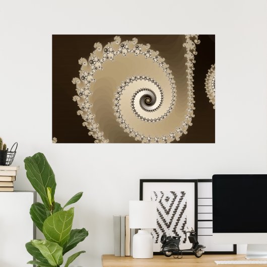 Poster Café Latte (Bureau à domicile)