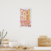 Poster Café Le Cezanne, Aix en Provence, France (Cuisine)