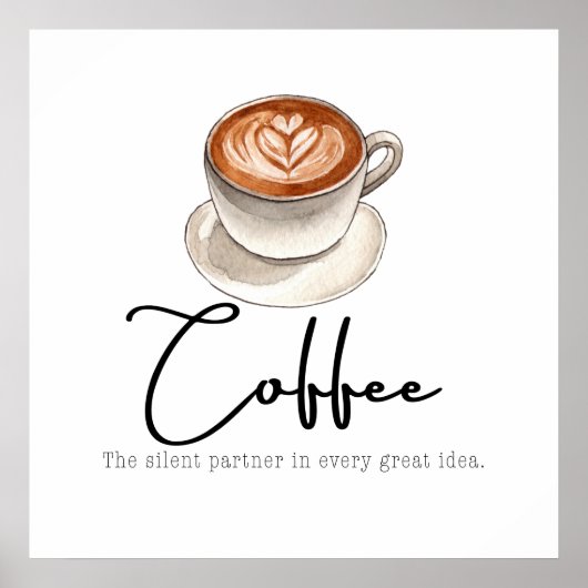 Poster Café : le partenaire silencieux (Devant)