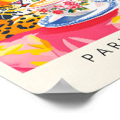 Poster Café Léopard, Imprimé Henri Matisse, Rose (Coin)