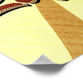 Poster Café Liquide Retro Vintage Soleil (Coin)