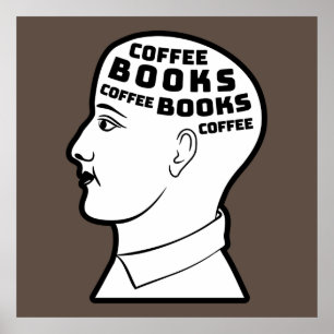 Poster Café & Livres