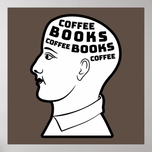 Poster Café & Livres (Devant)