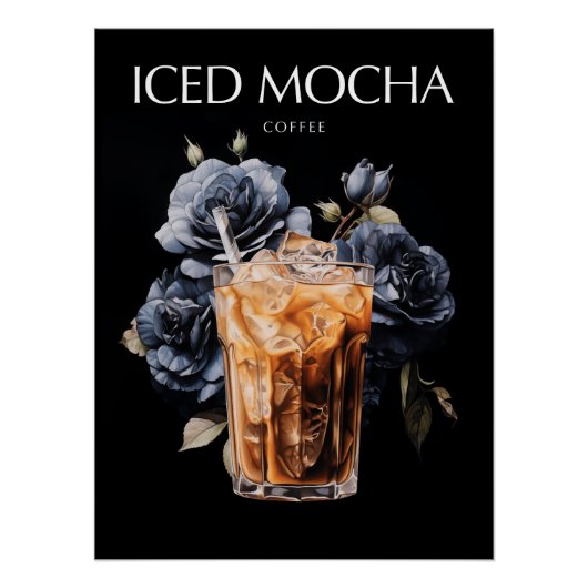 Poster Café Mocha Glacé Art (Devant)
