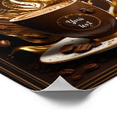 Poster Café modifiable (Coin)