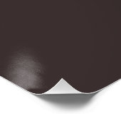 Poster Café noir (couleur solide) (Coin)