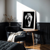 Poster Café noir gothique minimal Cadre photo personnalis