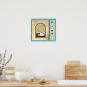 Poster Café Ouvert 24H/24, Audrey Jeanne Roberts (Cuisine)