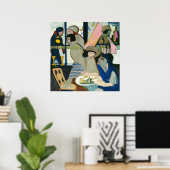 Poster Café par Ernst Ludwig Kirchner (Bureau à domicile)