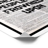 Poster Café parce que frapper les gens est mal vu (Coin)