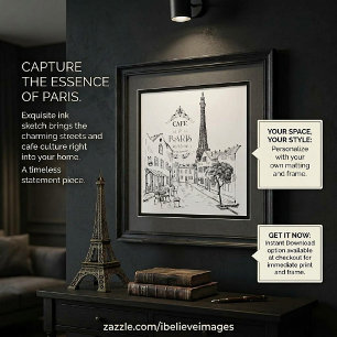 Poster Café Paris