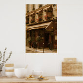 Poster Café Paris par jour (Cuisine)