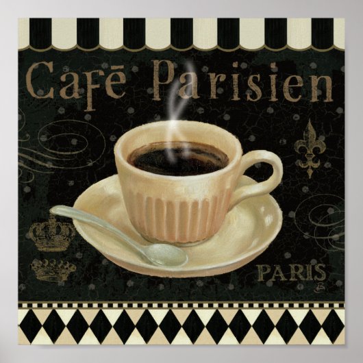 Poster Café Parisien (Devant)