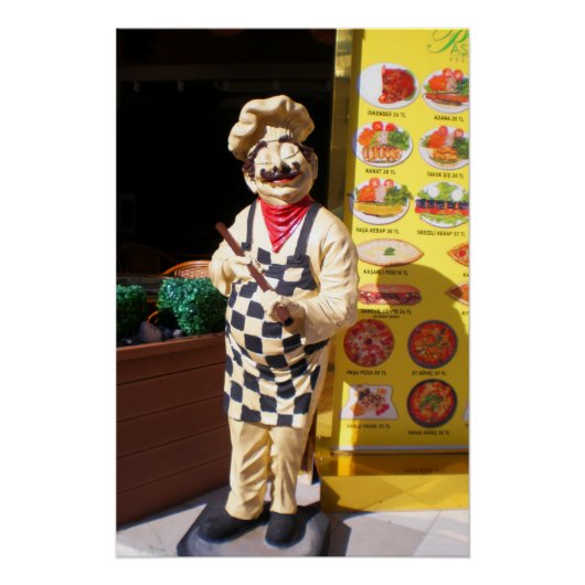 Poster Café Pasa Kebap à Kemer. Dinde (Devant)