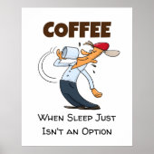 Poster Café - Quand le sommeil n'est pas une option dessi (Devant)