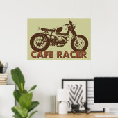 Poster Cafe Racer Vintage (Bureau à domicile)