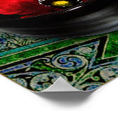 Poster Café Red Poppy Imprimer (Coin)