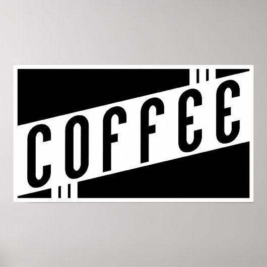 Poster café rétro (Devant)