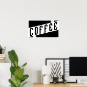 Poster café rétro (Bureau à domicile)