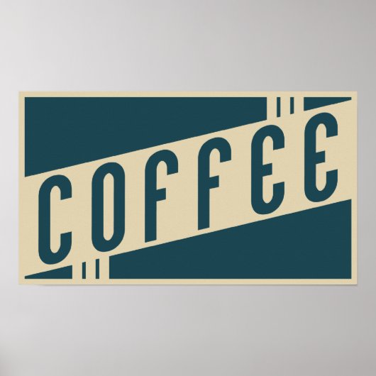 Poster café rétro (Devant)