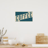 Poster café rétro (Cuisine)