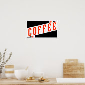 Poster café rétro (Cuisine)