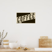 Poster café rétro (Cuisine)