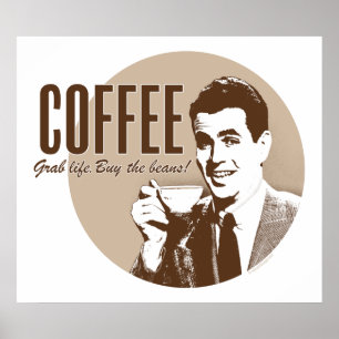 Poster Café rétro (style 1)