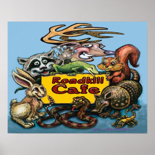 Poster Café Roadkill (Devant)