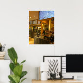 Poster Café sain Intérieur avec Smoothie et Salad Bar (Bureau à domicile)