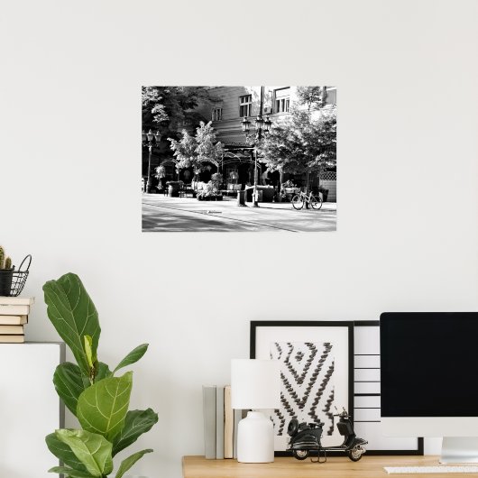 Poster Café Sidewalk (Bureau à domicile)