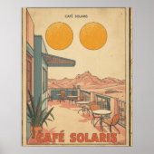 Poster Café Solaris - Sci-fi Vintage (Devant)