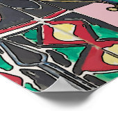 Poster Café sous fenêtre, après l'affiche de Matisse (Coin)