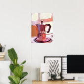 Poster Café sur la cuisinière (Bureau à domicile)