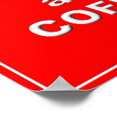 Poster Café sur l'affiche (Coin)