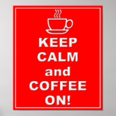 Poster Café sur l'affiche (Devant)