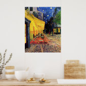 Poster Café Terrasse à Arles, en Nuit - van Gogh (Cuisine)