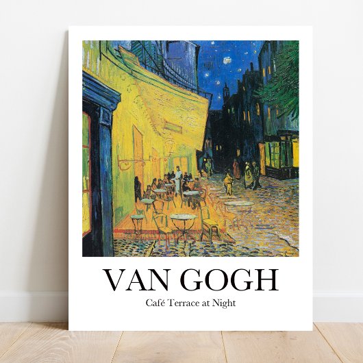Poster Café Terrasse à la nuit par Vincent van Gogh