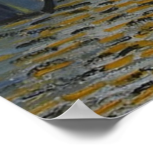 Poster Café Terrasse à la nuit par Vincent van Gogh (Coin)