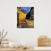 Poster Café Terrasse à la nuit par Vincent Van Gogh (Cuisine)
