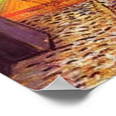 Poster Café Terrasse à la nuit par Vincent van Gogh Poste (Coin)