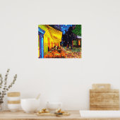 Poster Café Terrasse À La Peinture De Nuit Vincent van Go (Cuisine)
