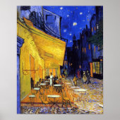 Poster Café Terrasse à Night Vincent van Gogh (Devant)